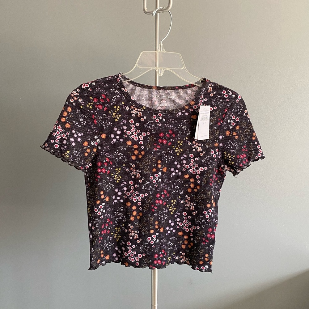 ADORABLE FLORAL BOHO CROP TOP